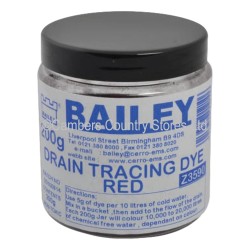 Bailey Drain Tracing Dye 200g Red